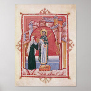 Abbess Hilda erbjuder Poster