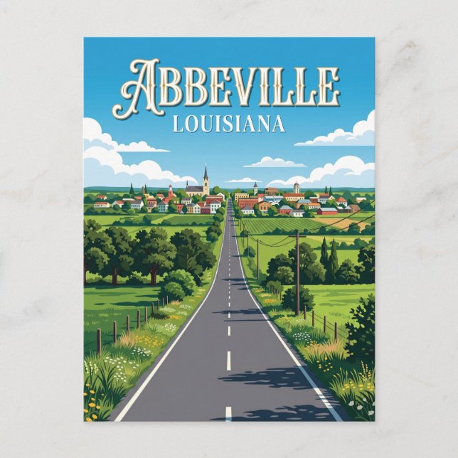 Abbeville USA Vykort (Framsida)