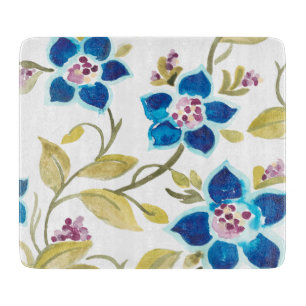Abbey Blommigt Tiles - Blå blommor