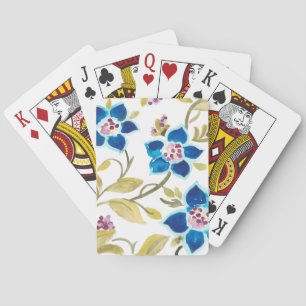 Abbey Blommigt Tiles - Blue Blooms Casinokort
