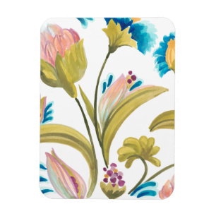 Abbey Blommigt Tiles - Vår blommor Magnet