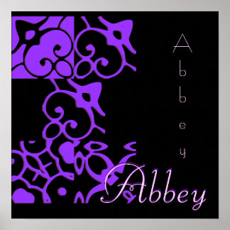 Abbey Designer Namn II Poster