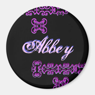 Abbey Designer Namn Magnet