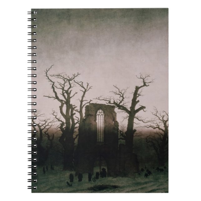 Abbey i oakwooden, 1810 anteckningsbok med spiral (Framsidan)