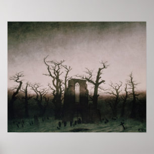 Abbey i oakwooden, 1810 poster