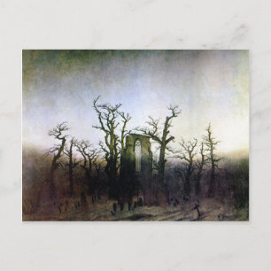Abbey in a Oak Forest by Caspar David Friedrich Vykort