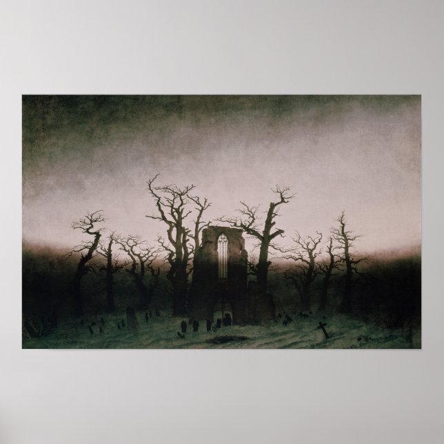 Abbey in the Oakwood, 1810 Poster (Framsidan)