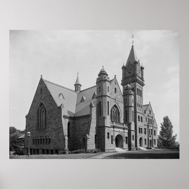 Abbey Memorial Chapel (Mt. Holyoke College) Poster (Framsidan)