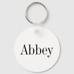 Abbey Namn Nyckelring