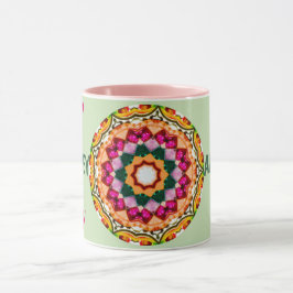 ABBEY ~ Personalised Gem Stones Fractal ~ Mug Mugg