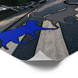 Abbey Road Cats Poster