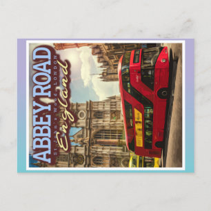 ABBEY ROAD LONDON - ENGLANDS IKONIC-VÄG VYKORT