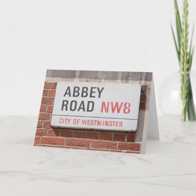 Abbey Road London Kort (Framsida)