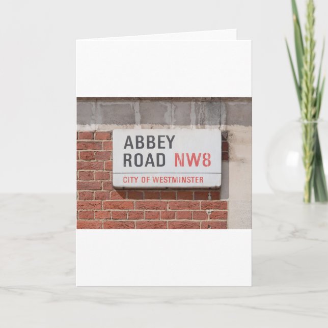 Abbey Road London Kort (Framsida)
