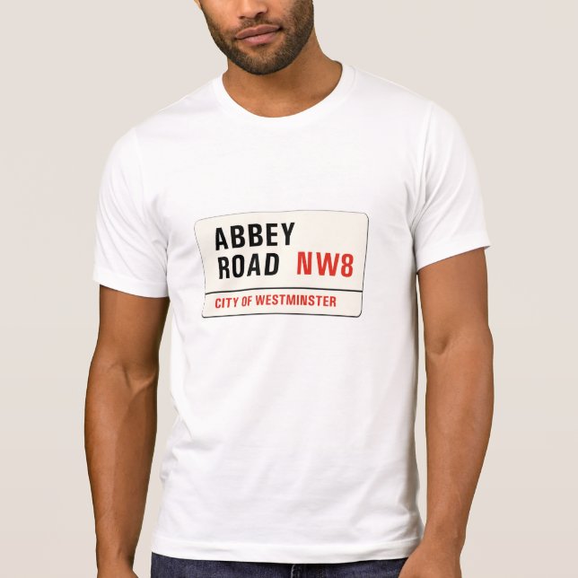 Abbey Road, London Street Sign Tee (Framsida)