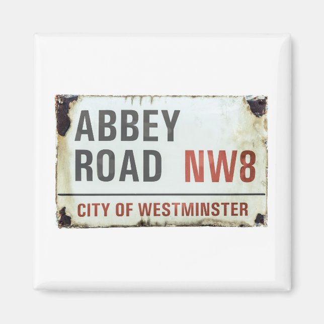 Abbey Road Sign Magnet (Framsidan)