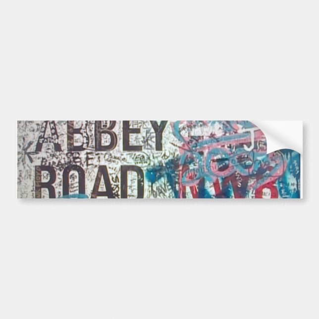 Abbey Road-skylt Bildekal (Framsidan)
