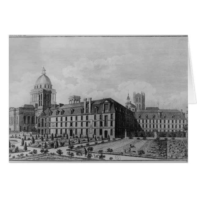 Abbey Saint-Genevieve, Paris Hälsningskort (Framsidan Horizontal)