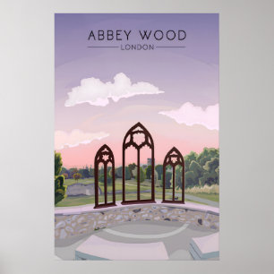 Abbey Wood London Resemålningaffisch Poster