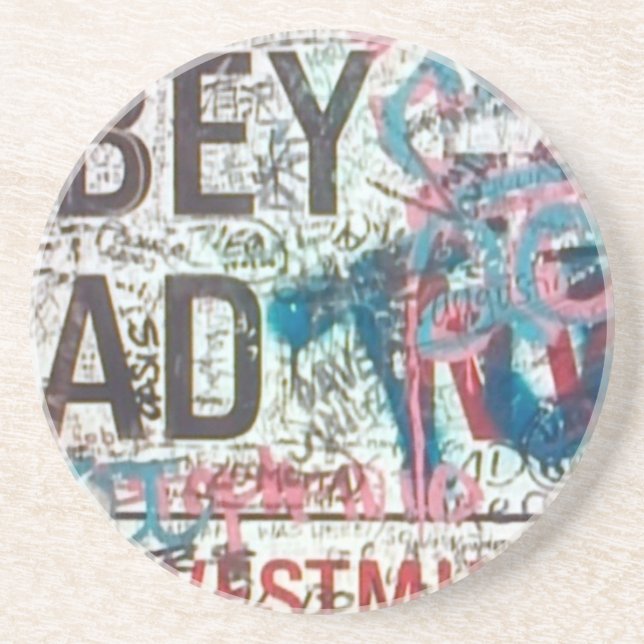 Abbeyvägmärke Underlägg Sandsten (Framsidan)