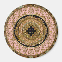 Abbigail Victorian Monogram Magnet