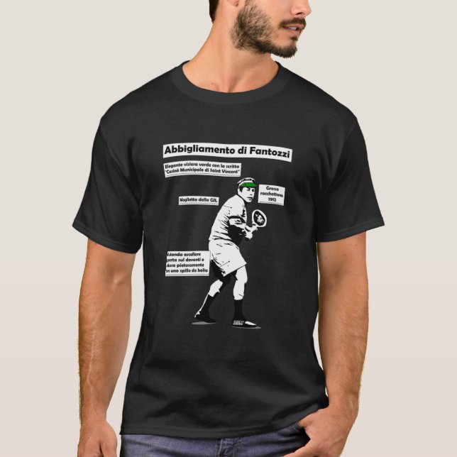 Abbigliamento di Fantozzi (tennis) T Shirt (Framsida)
