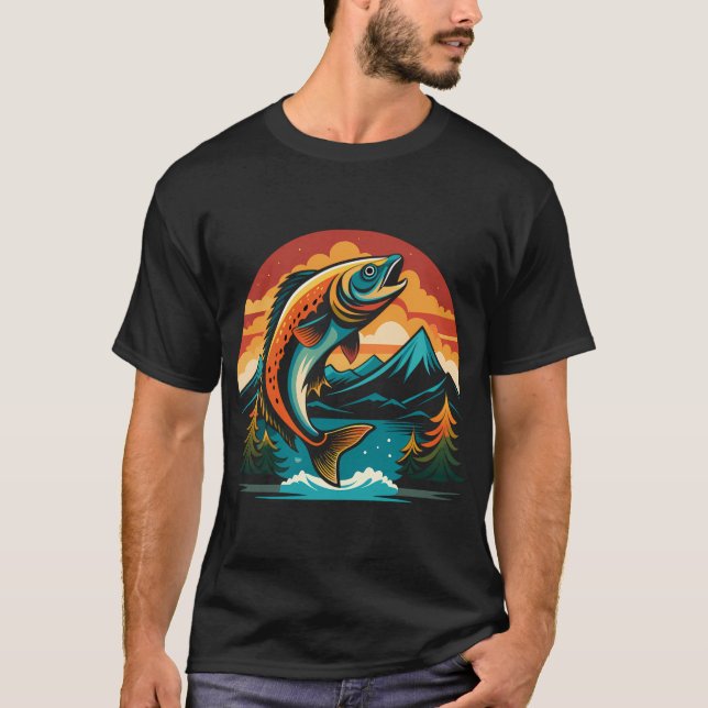 abborre fisk t shirt (Framsida)