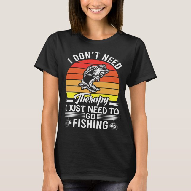 Abborre Retro Design T Shirt (Framsida)