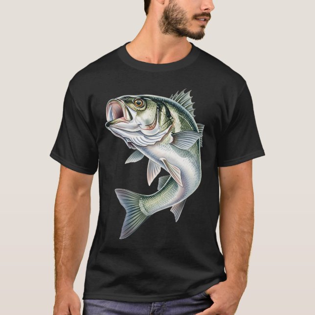 Abborrefiske T Shirt (Framsida)