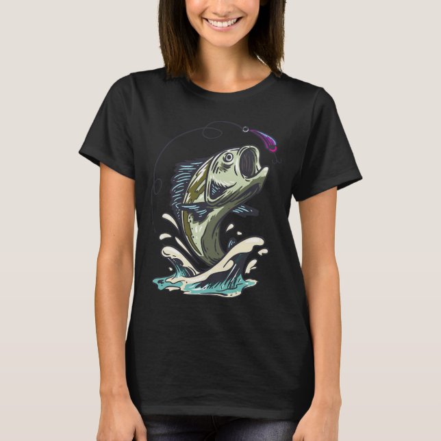 Abborrfångst T Shirt (Framsida)