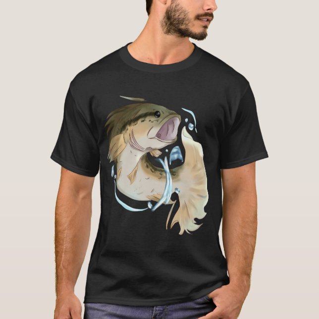 Abborrfisk T Shirt (Framsida)