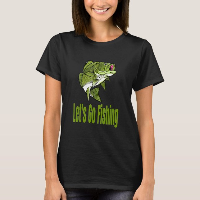 Abborrfiskar fiskar t shirt (Framsida)