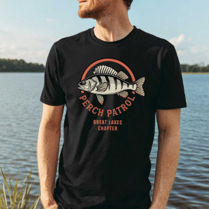 Abborrpatrull Stora sjöar Sötvattenfiske T Shirt