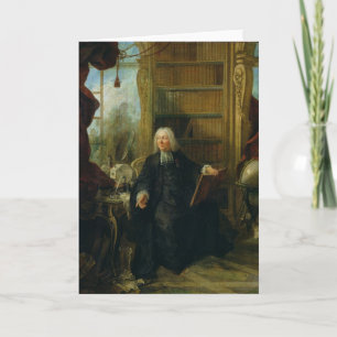 Abbot Nollet i hans studie, i chateau Helgkort