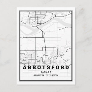 Abbotsford British Columbia Canada Travel City Kar Vykort