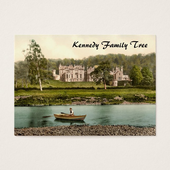 Abbotsford House, Scottish Gräns, Skottland Visitkort (Framsidan)