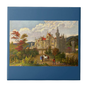 Abbotsford House-tryckning Kakelplatta