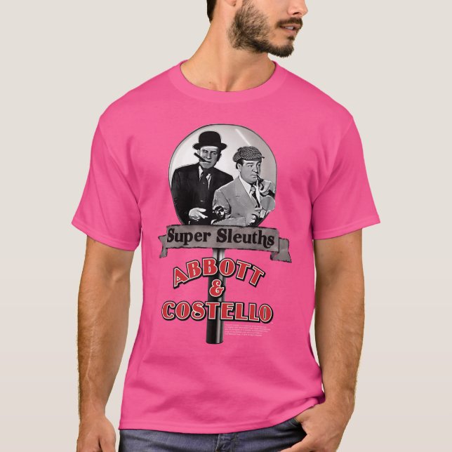 Abbott and Costello Toppen Sleuths T Shirt (Framsida)