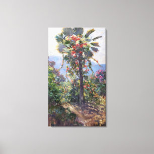 Abbott Fuller Graves Blommar Vines på Handflatan T Canvastryck