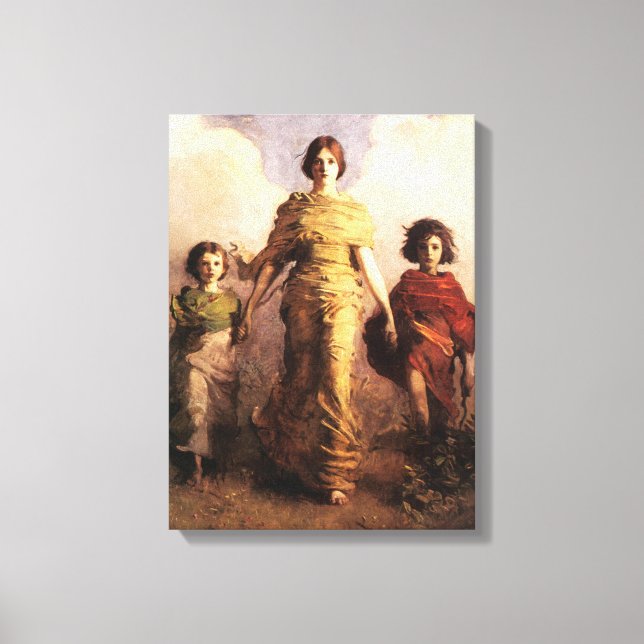 Abbott Handerson Thayer A Virgin Canvas Poster (Framsida)