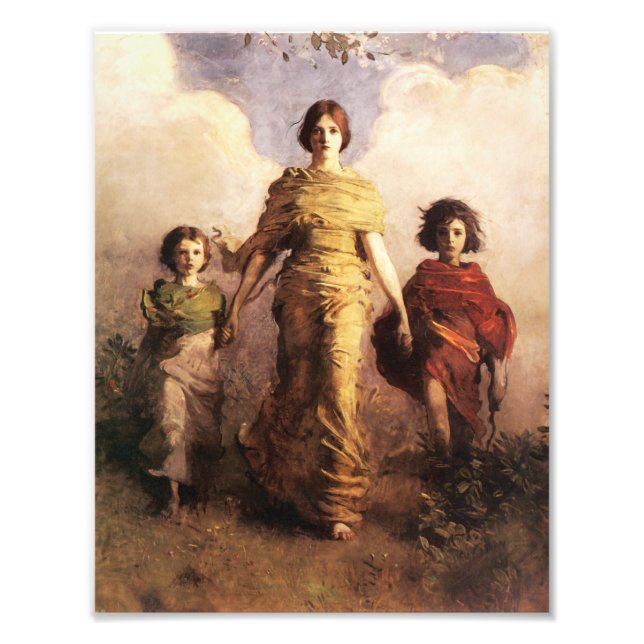 Abbott Handerson Thayer A Virgin Fototryck (Framsidan)