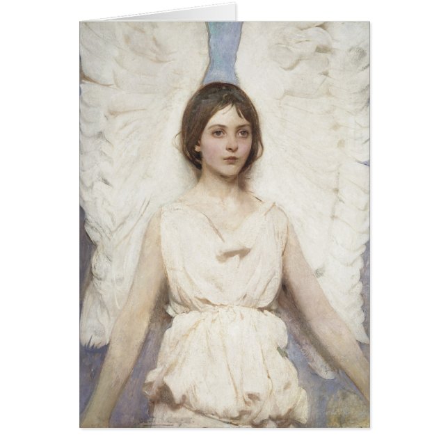 Abbott Handerson Thayer - Angel Hälsningskort (Framsidan)