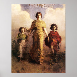 Abbott Handerson Thayer en jungfrulig affisch