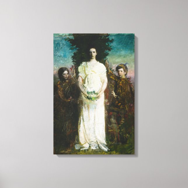 Abbott Handerson Thayer - Mina barn Canvastryck (Framsida)
