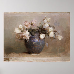 Abbott Handerson Thayer Ro still Life Flowers Poster