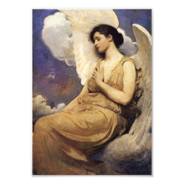 Abbott Handerson Thayer Winged Figur Fototryck (Framsidan)