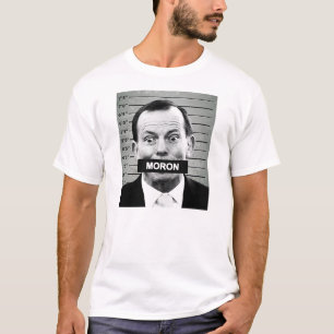 Abbott IDIOTMugshot - skjorta*WHITE* Tee Shirt