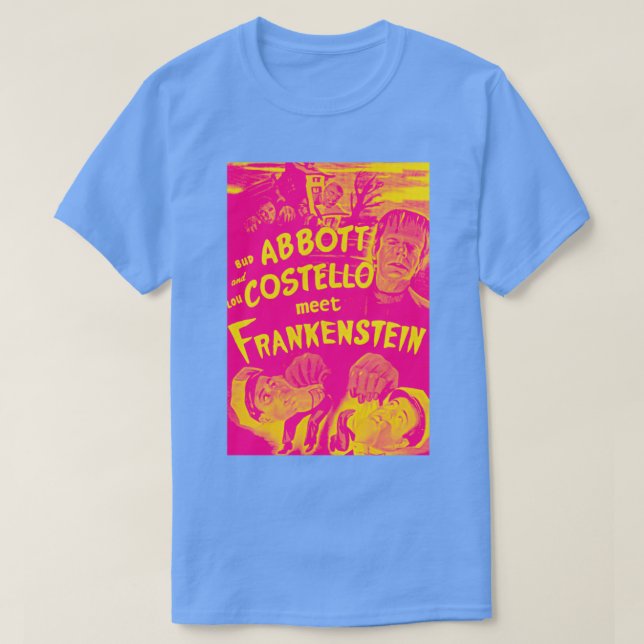 Abbott och Costello Meet Rosa Variant T Shirt (Design framsida)
