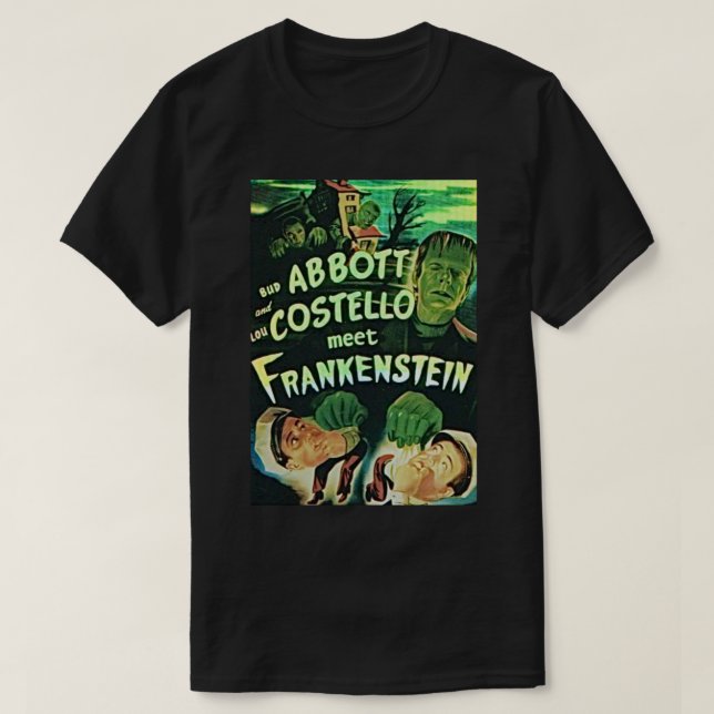 Abbott och Costello Meeting T Shirt (Design framsida)