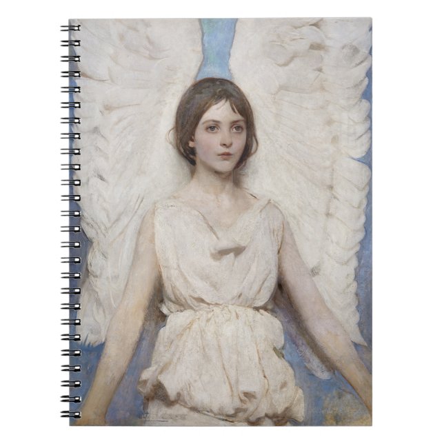 Abbott Thayer Ängel Vintage Viktoriansk Finkonst Anteckningsbok (Framsidan)